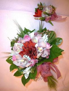 CODE 71980 - Wedding Bouquet of Cymbidium and Hippeastrum